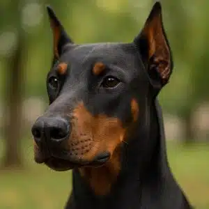 Голова доберман