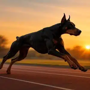 Доберман движение