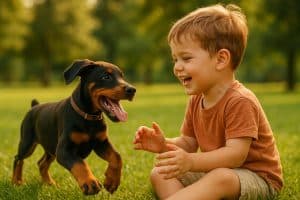 доберман щенок