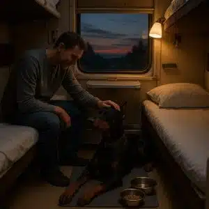 Перевозка добермана в поезде