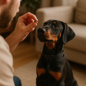 Дрессировка щенка добермана
