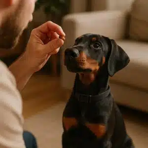 Дрессировка щенка добермана