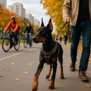 Щенок доберман социализация