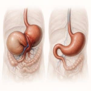 Заворот желудка доберман