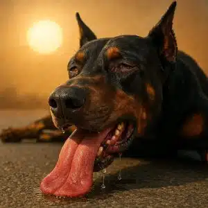 Тепловой удар доберман