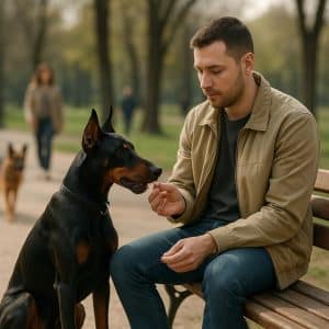 Социализация взрослого добермана