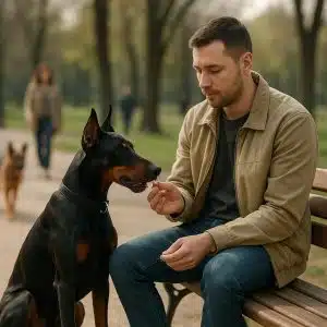 Социализация взрослого добермана