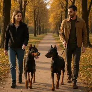 Два добермана