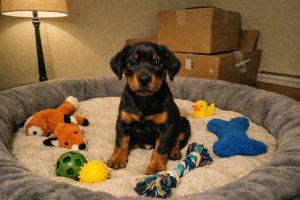 щенок добермана