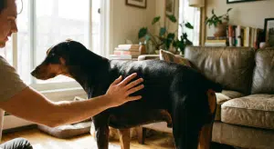 Доберман толстый