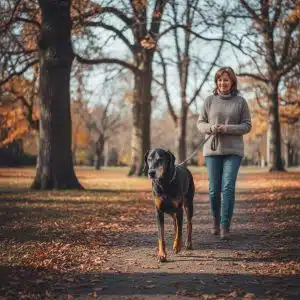 Пожилой доберман