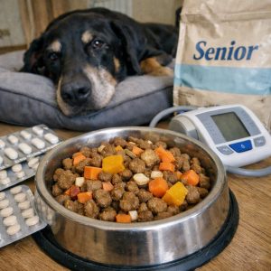 Питание пожилой доберман