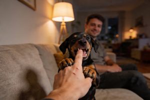 Как отучить кусаться щенка добермана