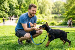 Щенок добермана