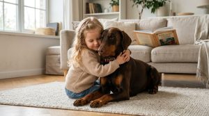 доберман и дети