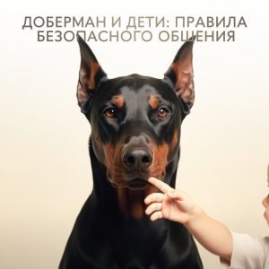 доберман и дети