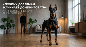 доберман доминирует
