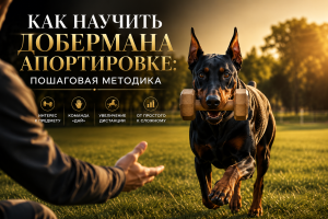 Как обучить добермана апортировке