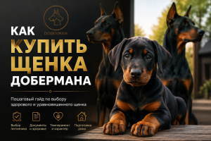 Купить щенка добермана