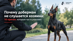 Почему доберман не слушается хозяина